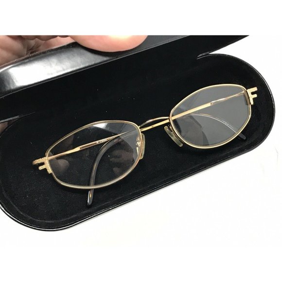 FENDI Eyeglasses F556 Gold Color F 556 Diamond Beauty 51 [] 18 - 130 - Picture 5 of 12